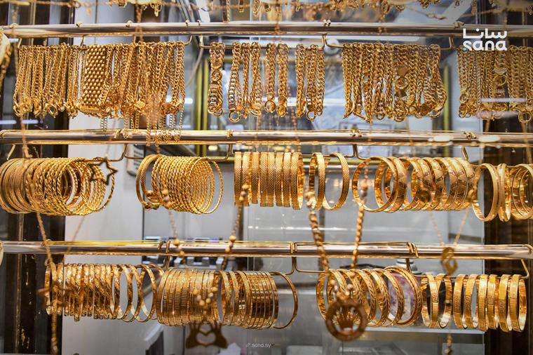غرام الذهب ينخفض 100 ليرة في السوق السورية‎ ‎