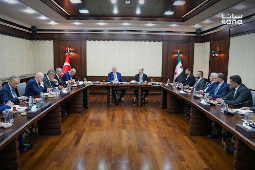 سوريا وتركيا تبحثان تطوير المنافذ وتسهيل حركة التجارة والترانزيت